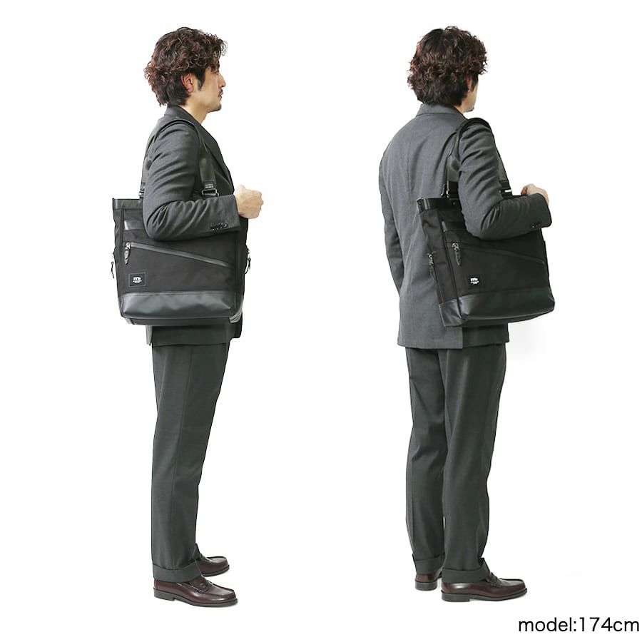 moustache on time トートバッグ バリスティックナイロン×マットターポリン×牛革 JRR-2755