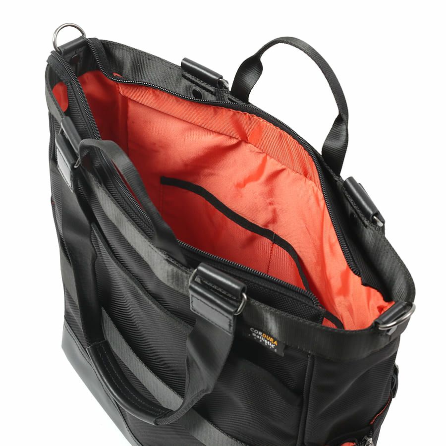 moustache on time トートバッグ バリスティックナイロン×マットターポリン×牛革 JRR-2755