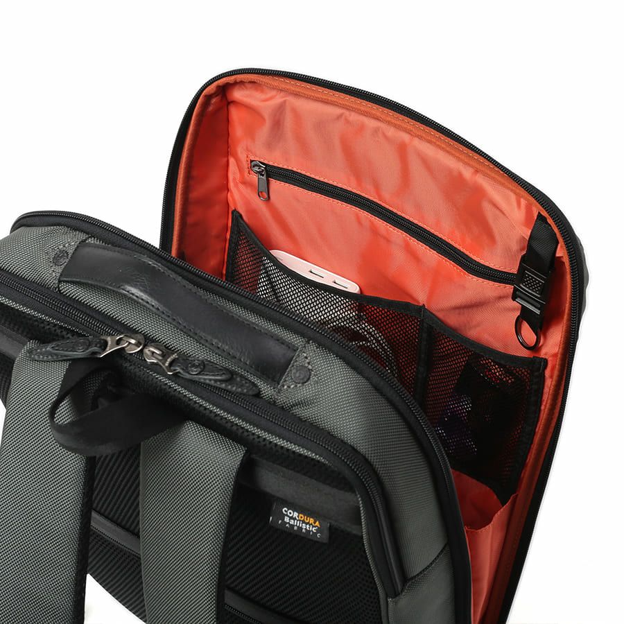  moustache on time リュックサック バリスティックナイロン×マットターポリン×牛革 JRR-2756