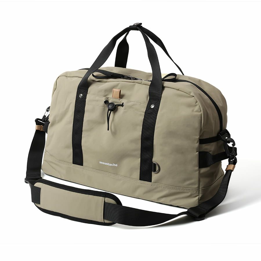 MOUSTACHE ボストンバッグ シワ加工ナイロン MEG-4433