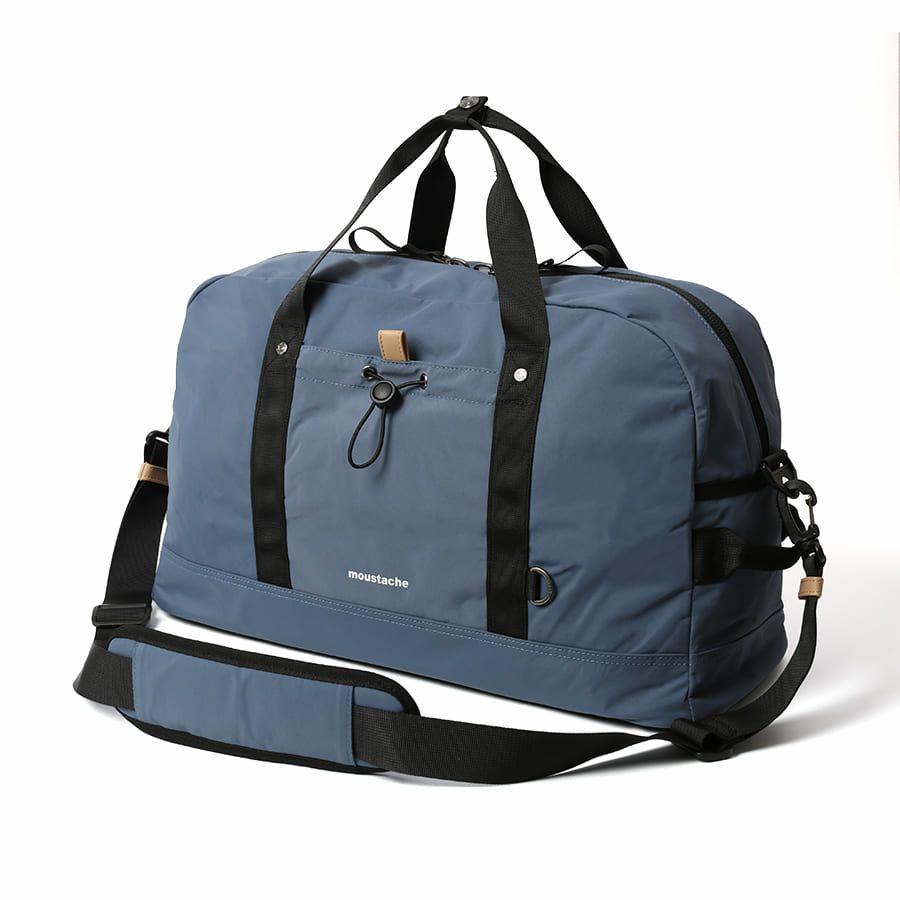 MOUSTACHE ボストンバッグ シワ加工ナイロン MEG-4433