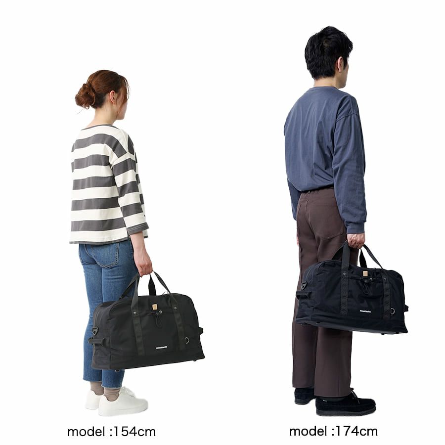 MOUSTACHE ボストンバッグ シワ加工ナイロン MEG-4433