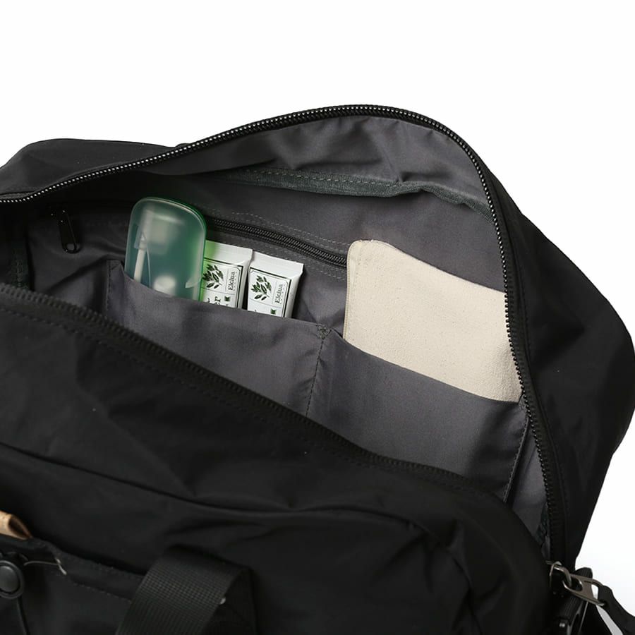 MOUSTACHE ボストンバッグ シワ加工ナイロン MEG-4433