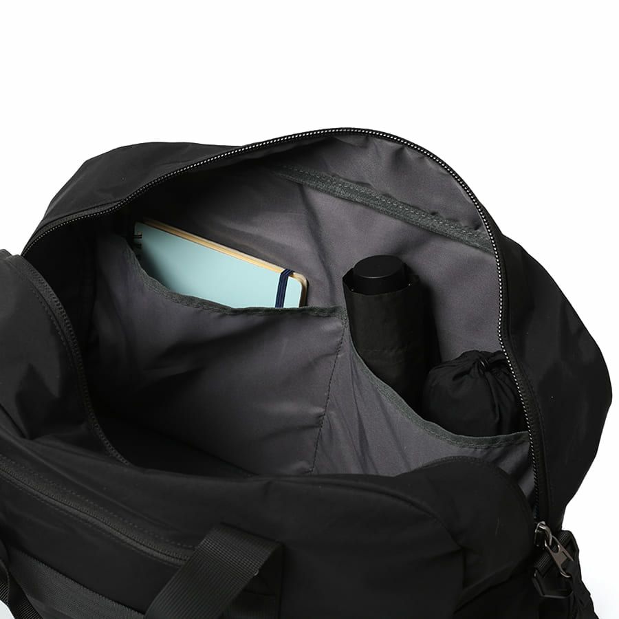 MOUSTACHE ボストンバッグ シワ加工ナイロン MEG-4433