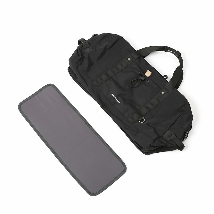 MOUSTACHE ボストンバッグ シワ加工ナイロン MEG-4433