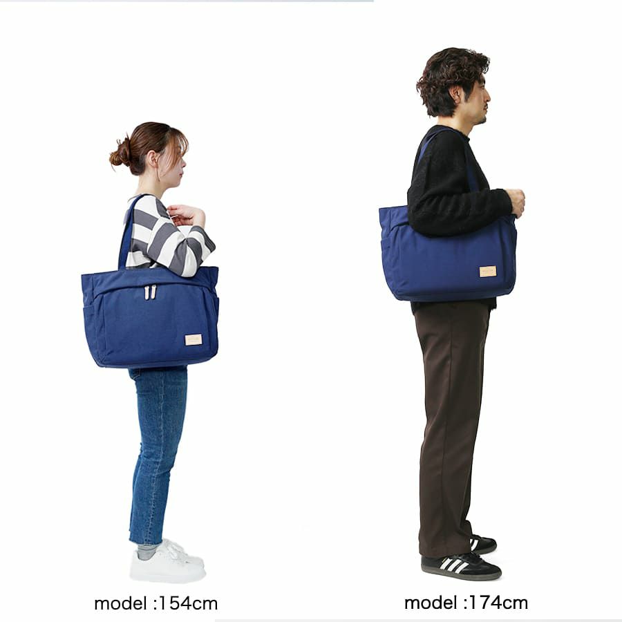 MOUSTACHE トートバッグ ポリエステル×牛革 BAT-4073