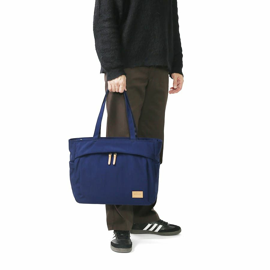 MOUSTACHE トートバッグ ポリエステル×牛革 BAT-4073