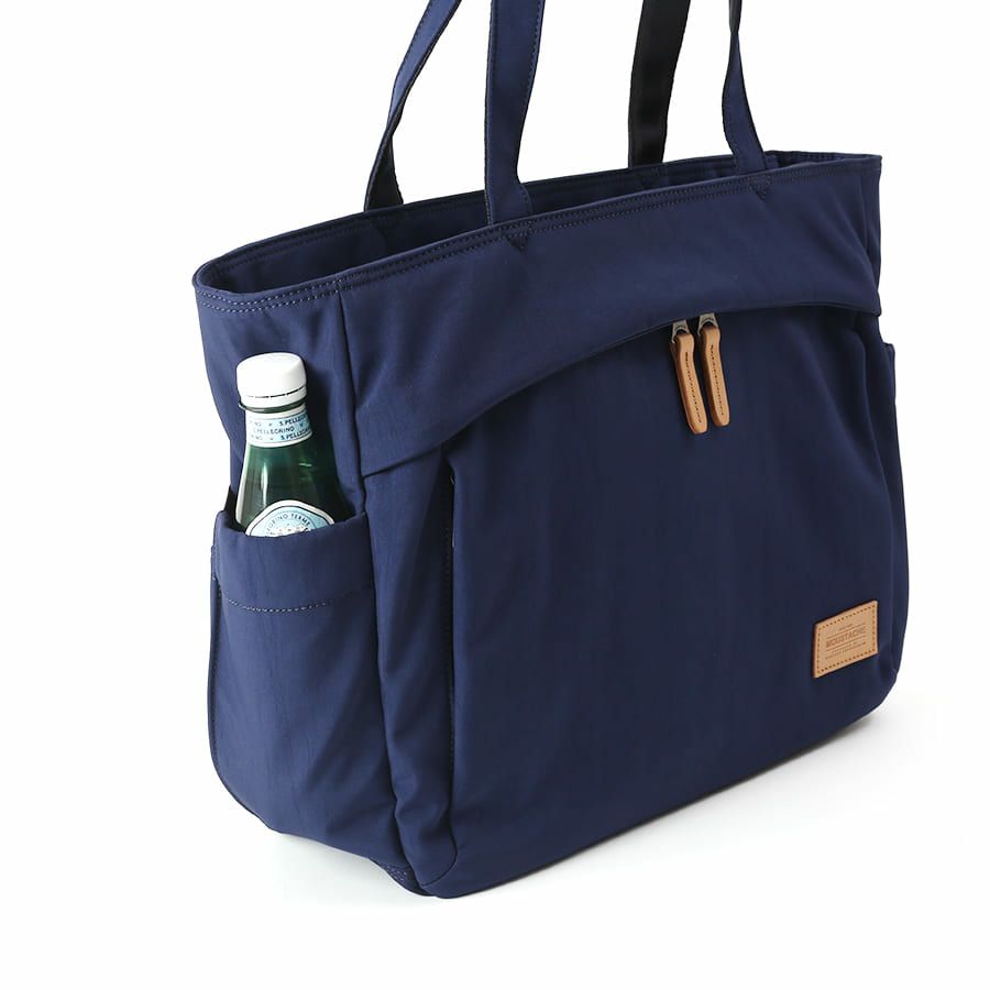 MOUSTACHE トートバッグ ポリエステル×牛革 BAT-4073