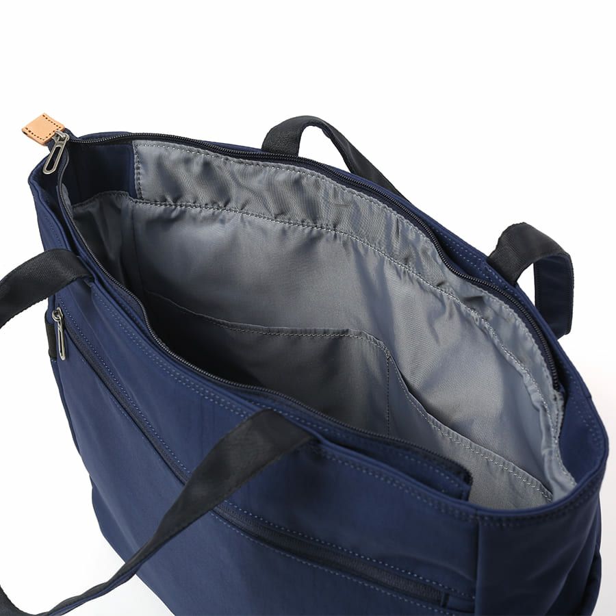 MOUSTACHE トートバッグ ポリエステル×牛革 BAT-4073