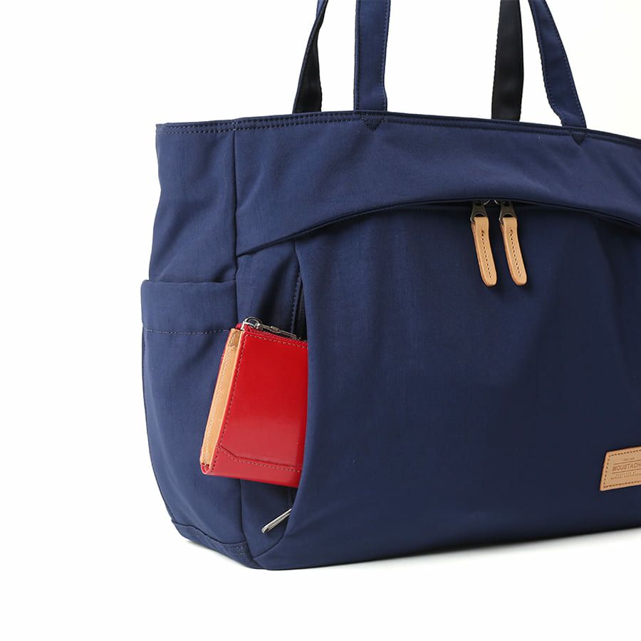 MOUSTACHE トートバッグ ポリエステル×牛革 BAT-4073