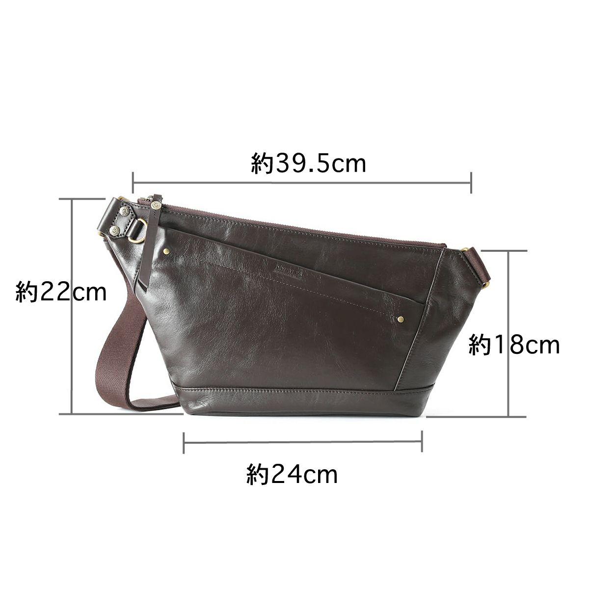 DOUBLES ボディバッグ 牛革 KRM-7725