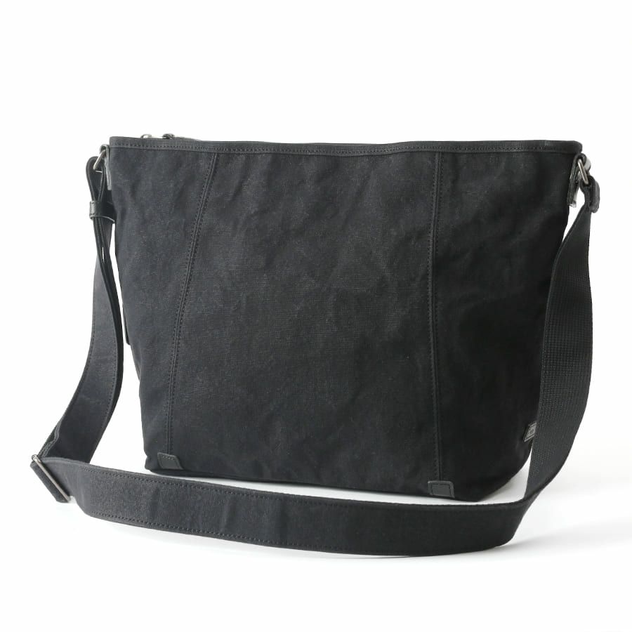 DOUBLES ショルダーバッグ 国産帆布10号×牛革 BQZ-7437