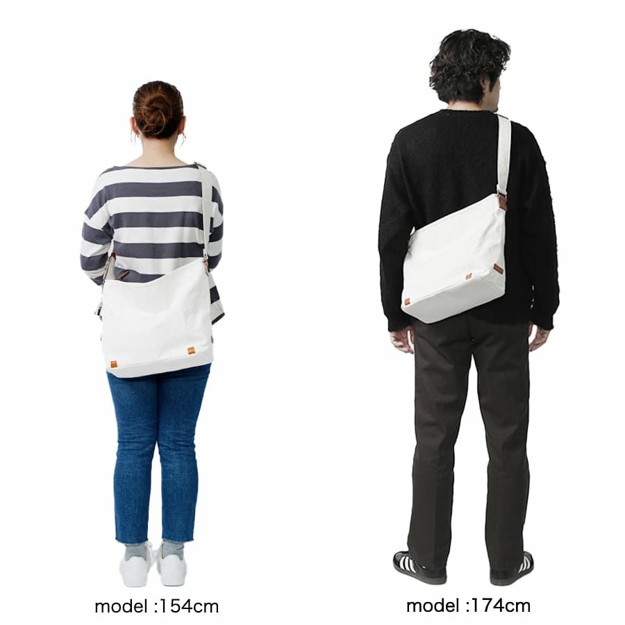 DOUBLES ショルダーバッグ 国産帆布10号×牛革 BQZ-7437