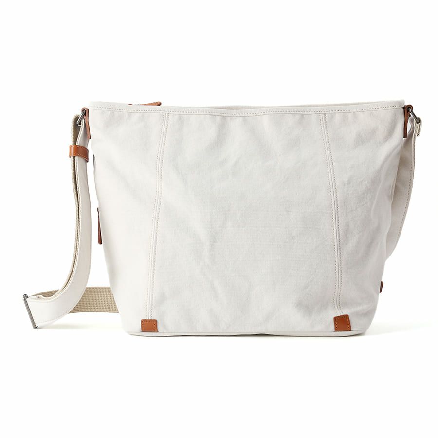 DOUBLES ショルダーバッグ 国産帆布10号×牛革 BQZ-7437