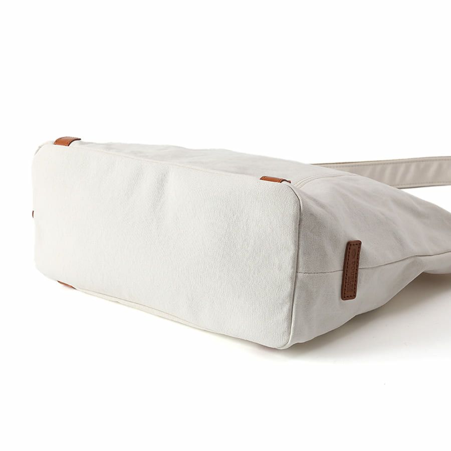 DOUBLES ショルダーバッグ 国産帆布10号×牛革 BQZ-7437