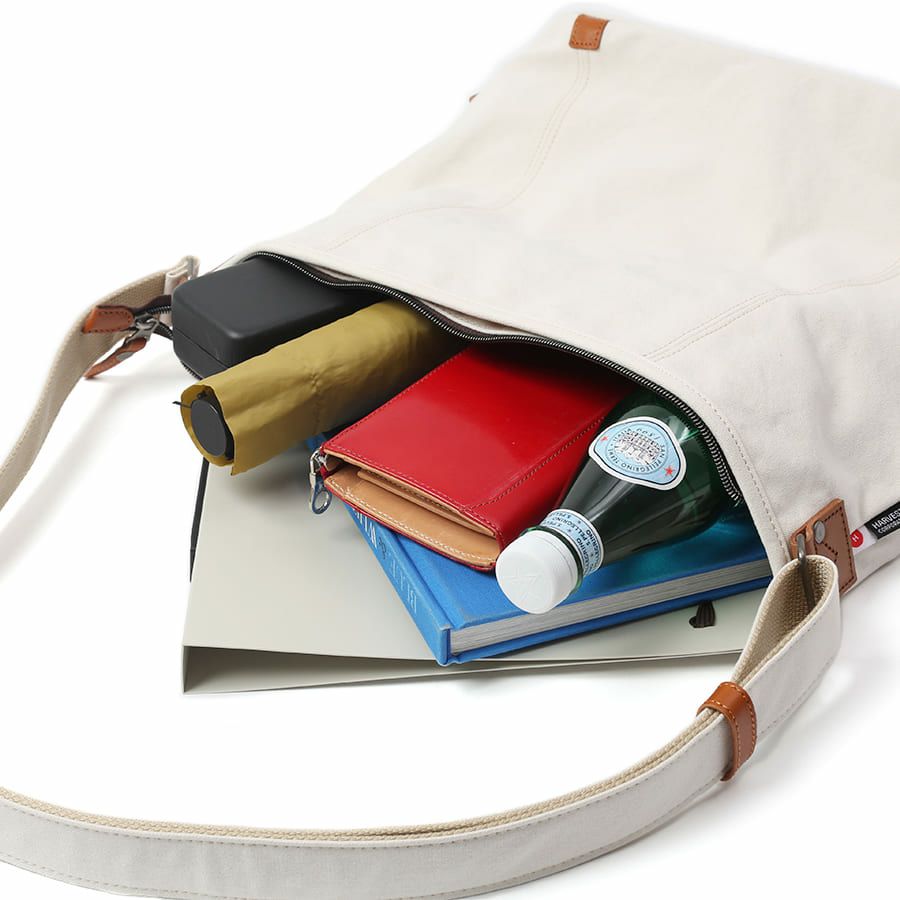DOUBLES ショルダーバッグ 国産帆布10号×牛革 BQZ-7437
