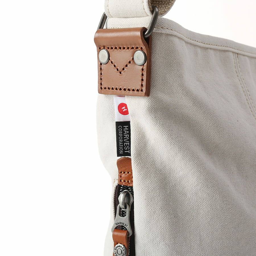 DOUBLES ショルダーバッグ 国産帆布10号×牛革 BQZ-7437