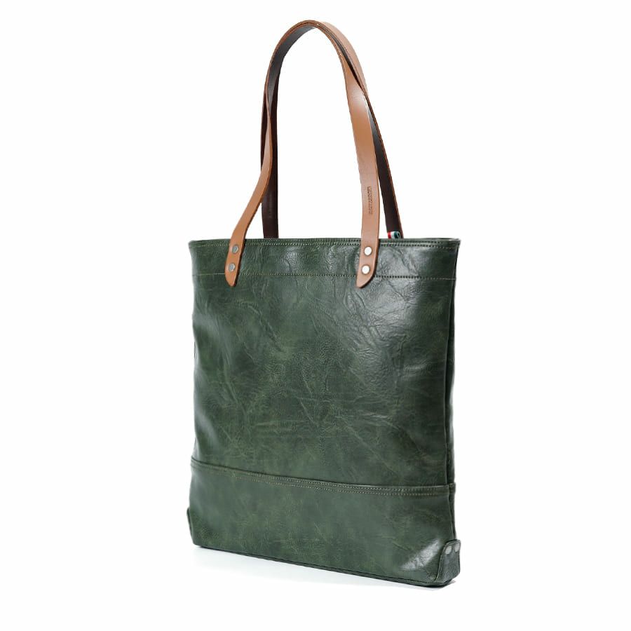 MOUSTACHE トートバッグ 合皮×イタリアンヌメ牛革 VYE-4818