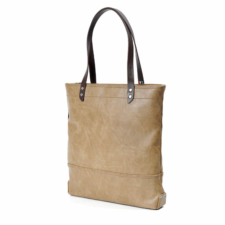 MOUSTACHE トートバッグ 合皮×イタリアンヌメ牛革 VYE-4818