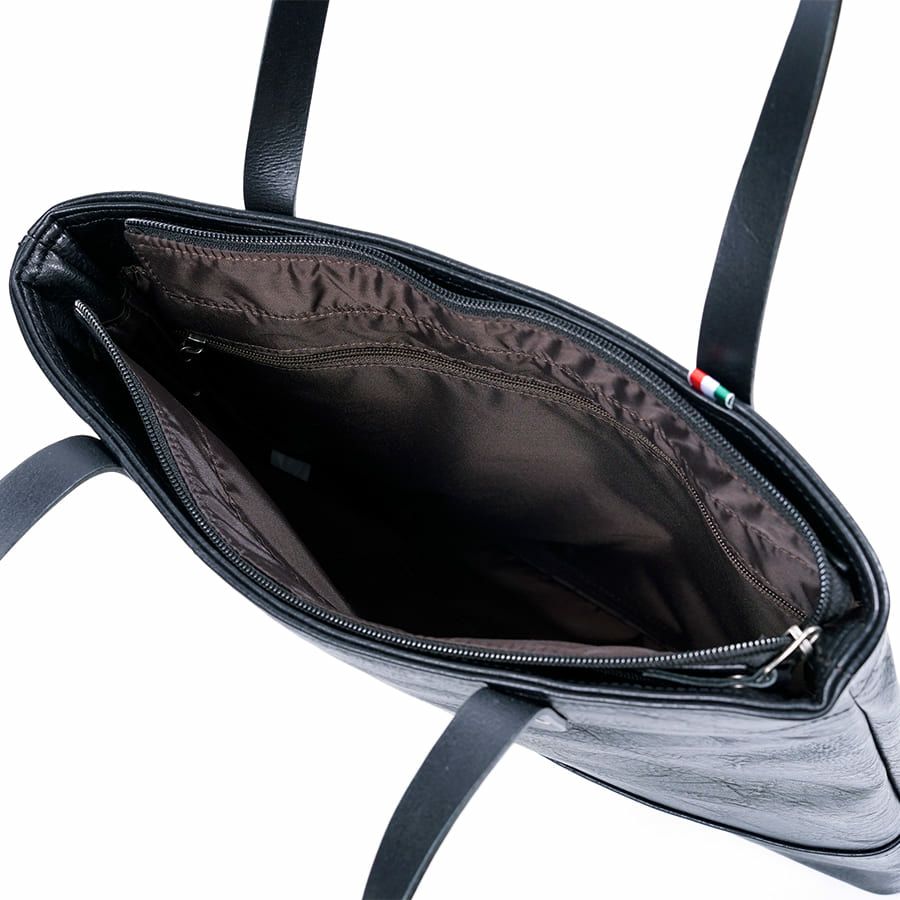 MOUSTACHE トートバッグ 合皮×イタリアンヌメ牛革 VYE-4818