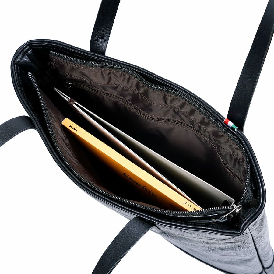 MOUSTACHE トートバッグ 合皮×イタリアンヌメ牛革 VYE-4818