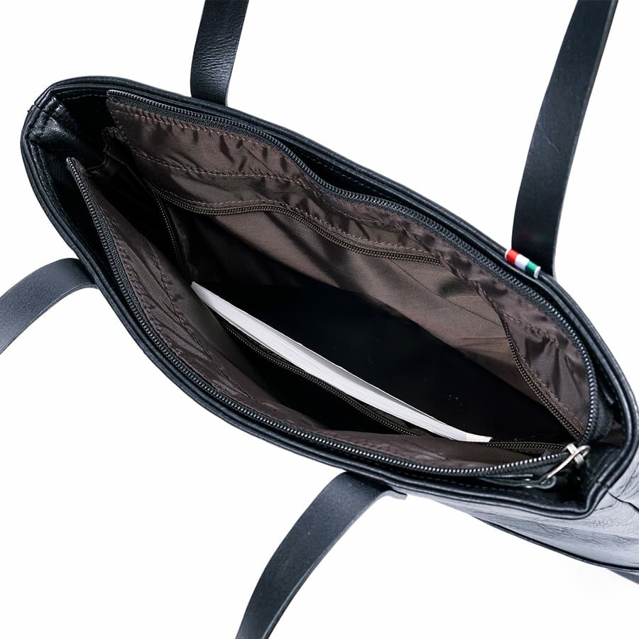 MOUSTACHE トートバッグ 合皮×イタリアンヌメ牛革 VYE-4818