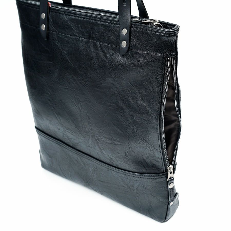 MOUSTACHE トートバッグ 合皮×イタリアンヌメ牛革 VYE-4818