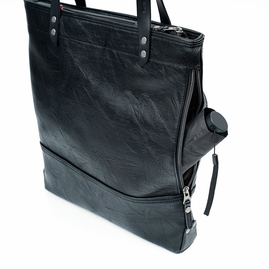 MOUSTACHE トートバッグ 合皮×イタリアンヌメ牛革 VYE-4818