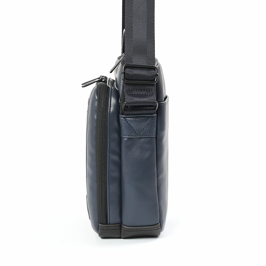 MOUSTACHE ショルダーバッグ スムース合皮×シボ合皮×イタリアン牛革 VZN-0456