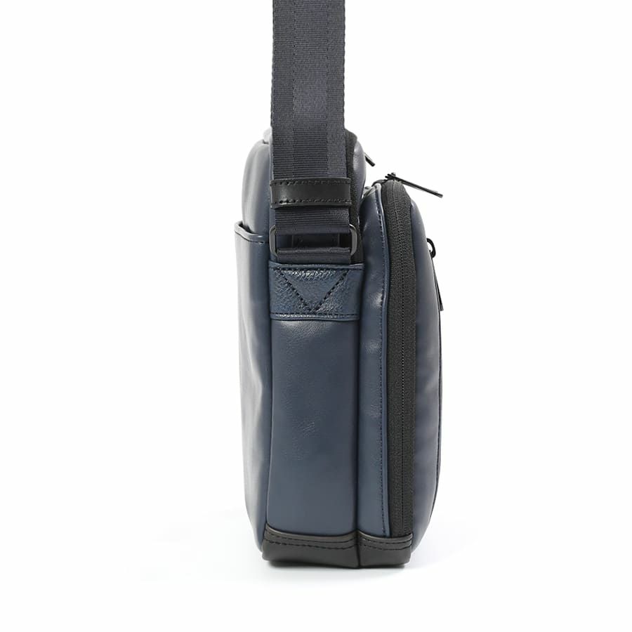MOUSTACHE ショルダーバッグ スムース合皮×シボ合皮×イタリアン牛革 VZN-0456
