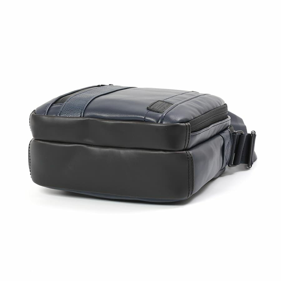 MOUSTACHE ショルダーバッグ スムース合皮×シボ合皮×イタリアン牛革 VZN-0456