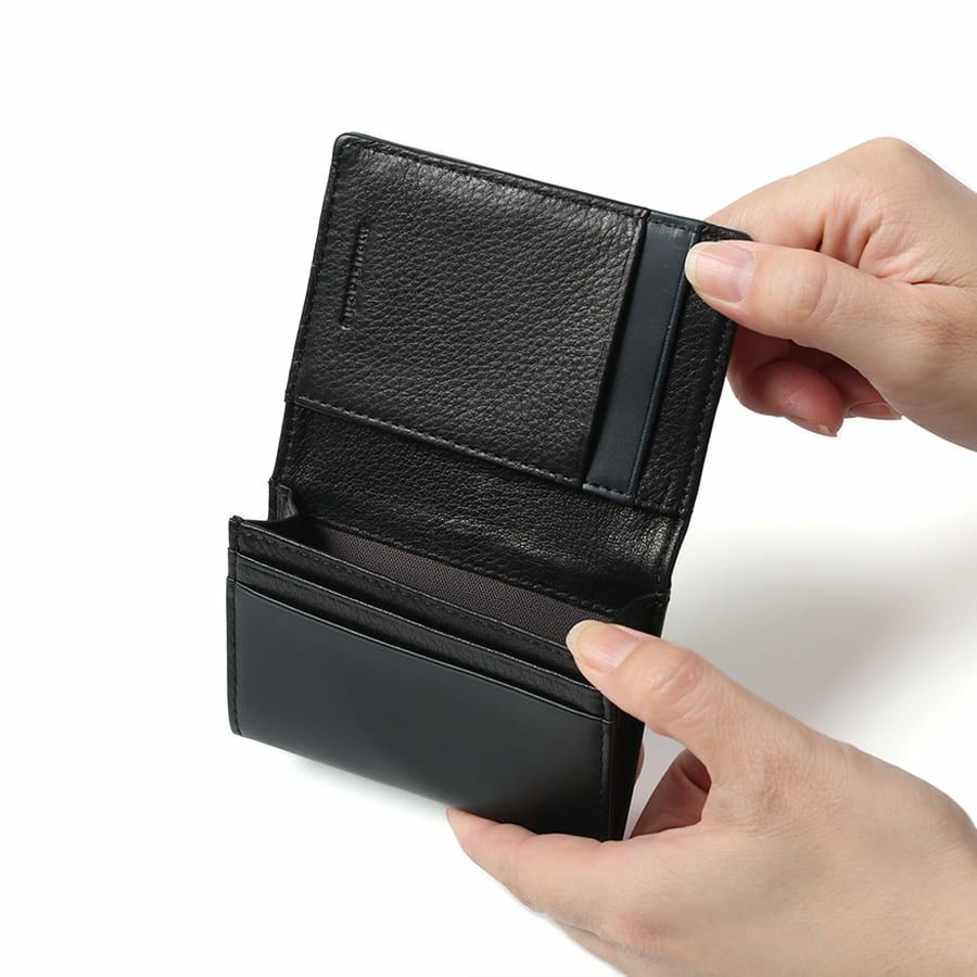 MOUSTACHE 名刺入れ プルアップ牛革×牛革 DDP-0420