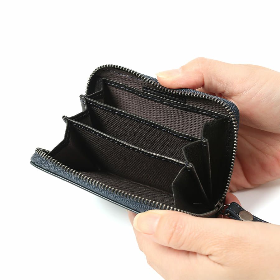 MOUSTACHE コインケース プルアップ牛革×牛革 DDP-0421