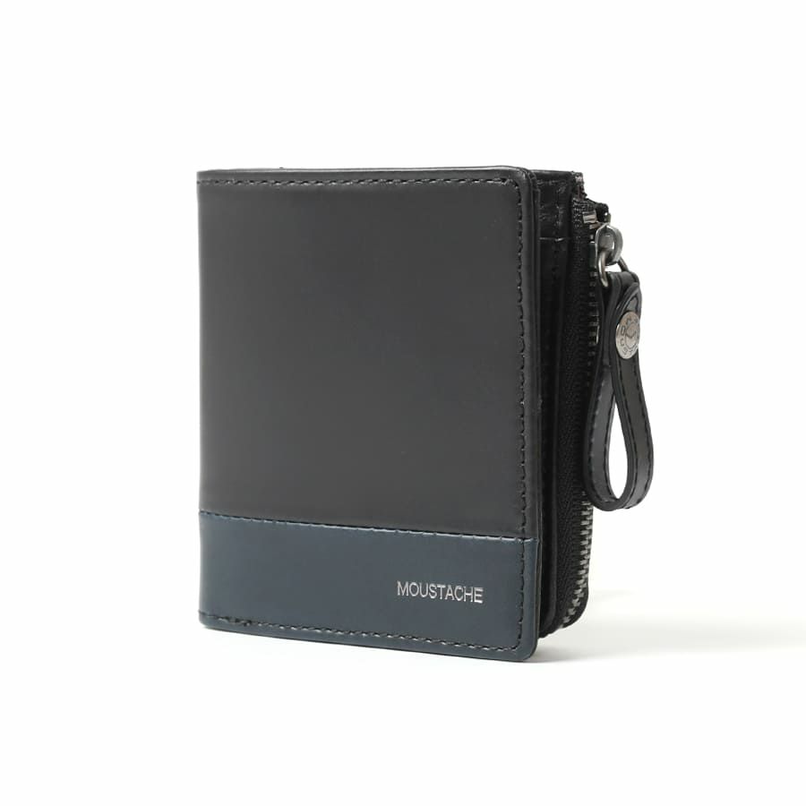 MOUSTACHE 二つ折り財布 プルアップ牛革×牛革 DDP-0422