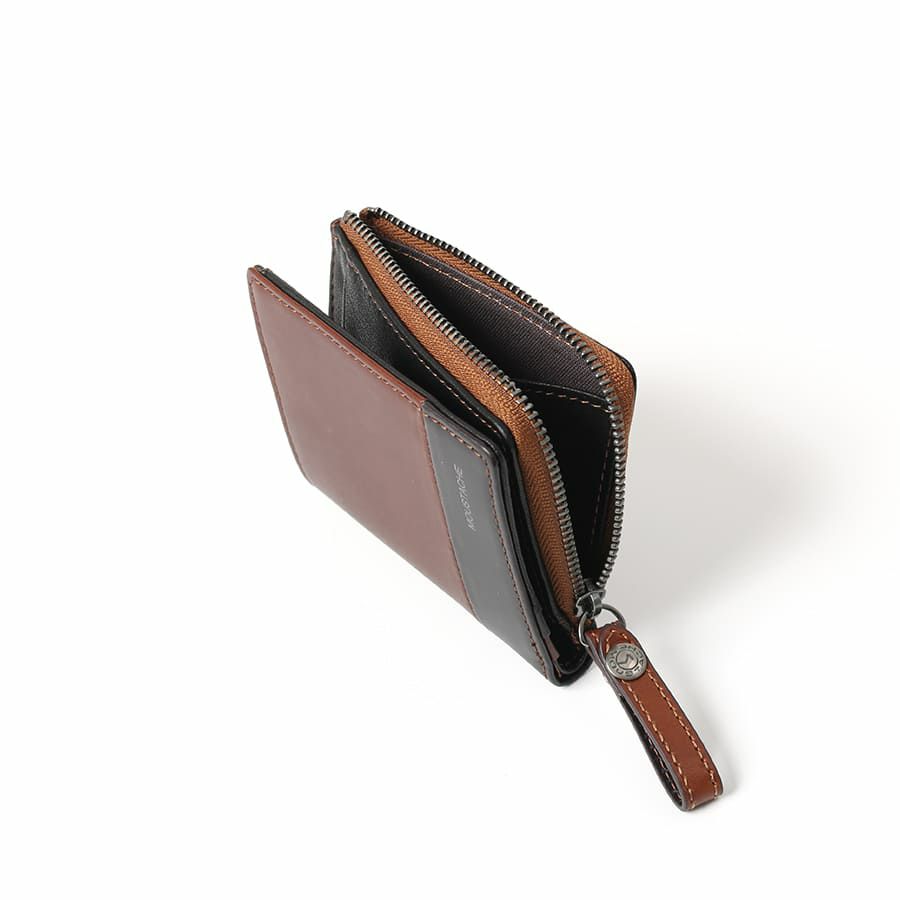 MOUSTACHE 二つ折り財布 プルアップ牛革×牛革 DDP-0422