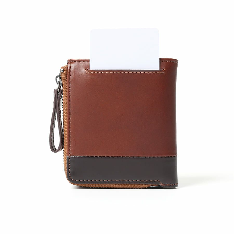 MOUSTACHE 二つ折り財布 プルアップ牛革×牛革 DDP-0422