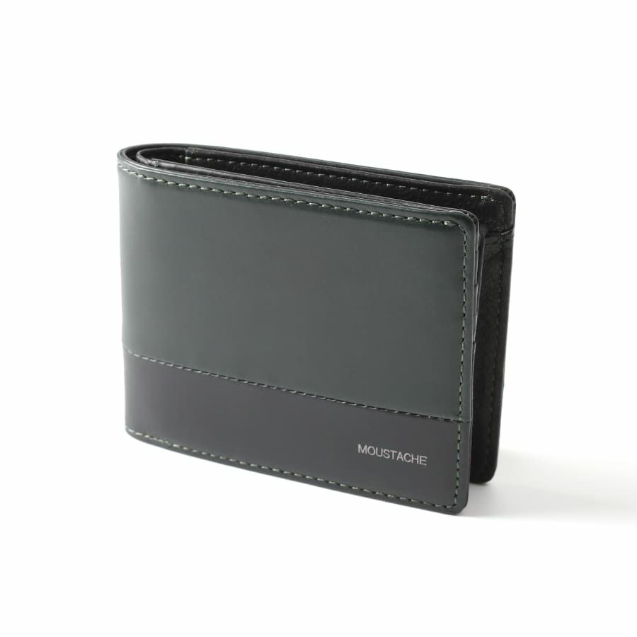 MOUSTACHE 二つ折り財布 プルアップ牛革×牛革 DDP-0423