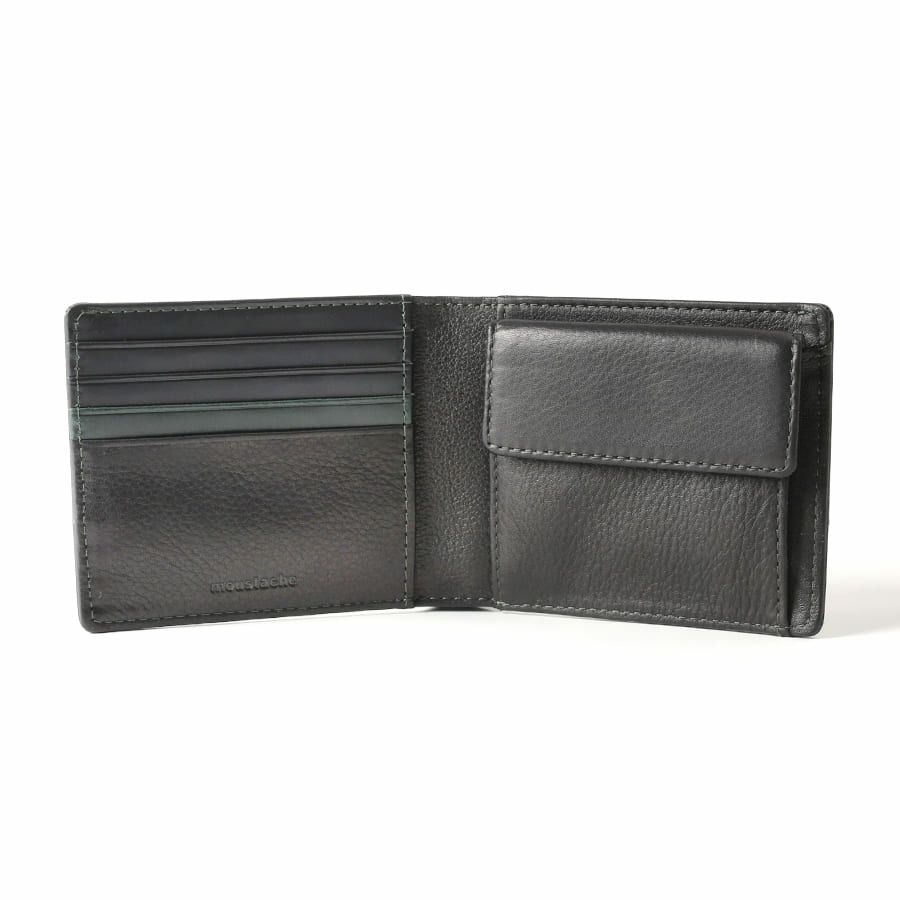 MOUSTACHE 二つ折り財布 プルアップ牛革×牛革 DDP-0423