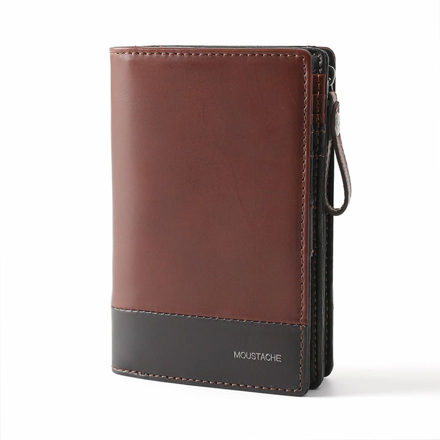 MOUSTACHE 深札入れ プルアップ牛革×牛革 DDP-0424