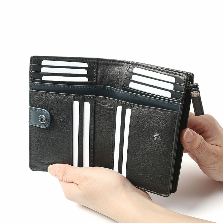 MOUSTACHE 深札入れ プルアップ牛革×牛革 DDP-0424