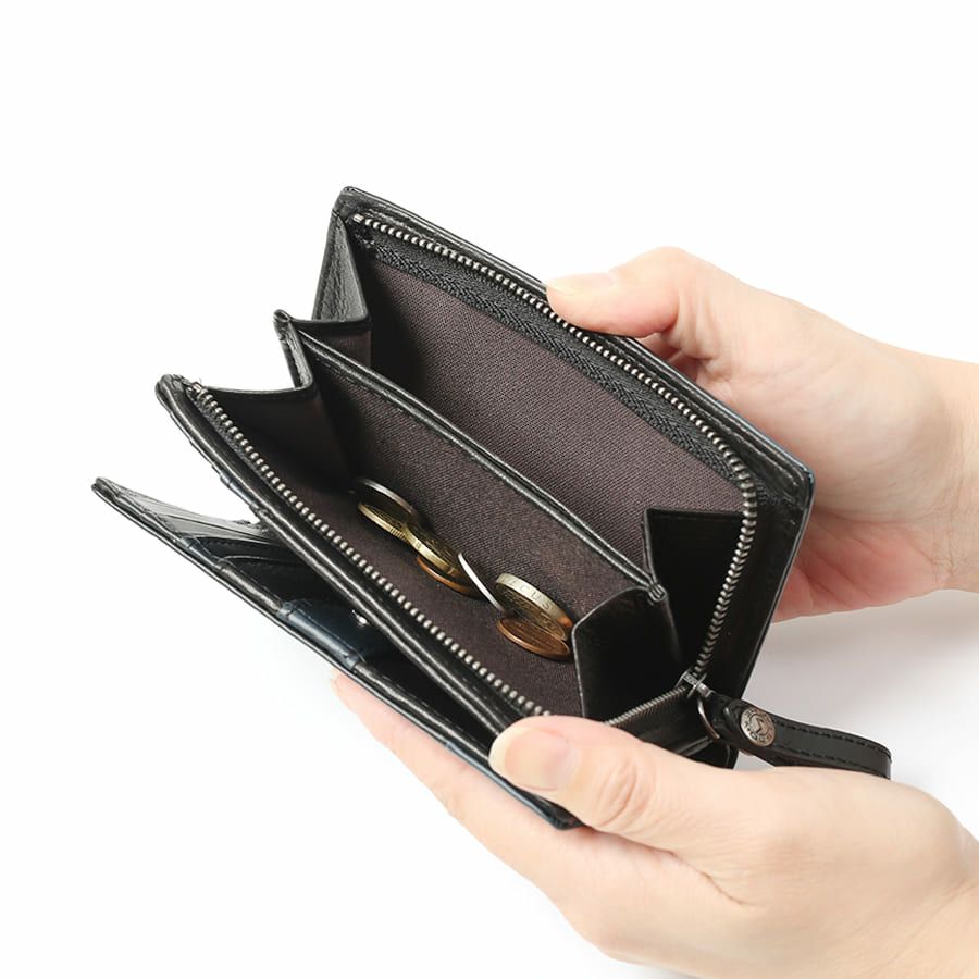 MOUSTACHE 深札入れ プルアップ牛革×牛革 DDP-0424