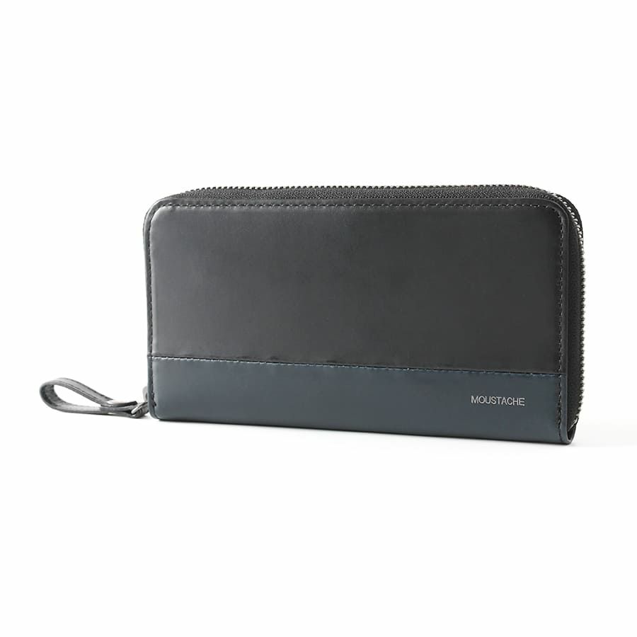 MOUSTACHE ラウンド長財布 プルアップ牛革×牛革 DDP-0425