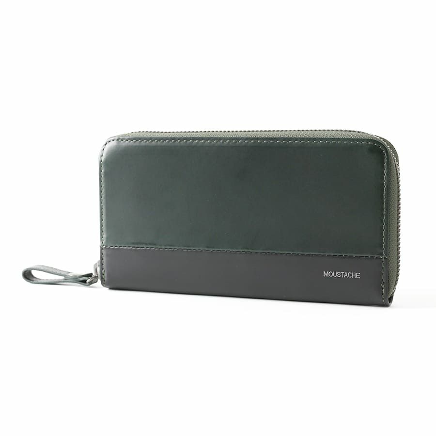 MOUSTACHE ラウンド長財布 プルアップ牛革×牛革 DDP-0425