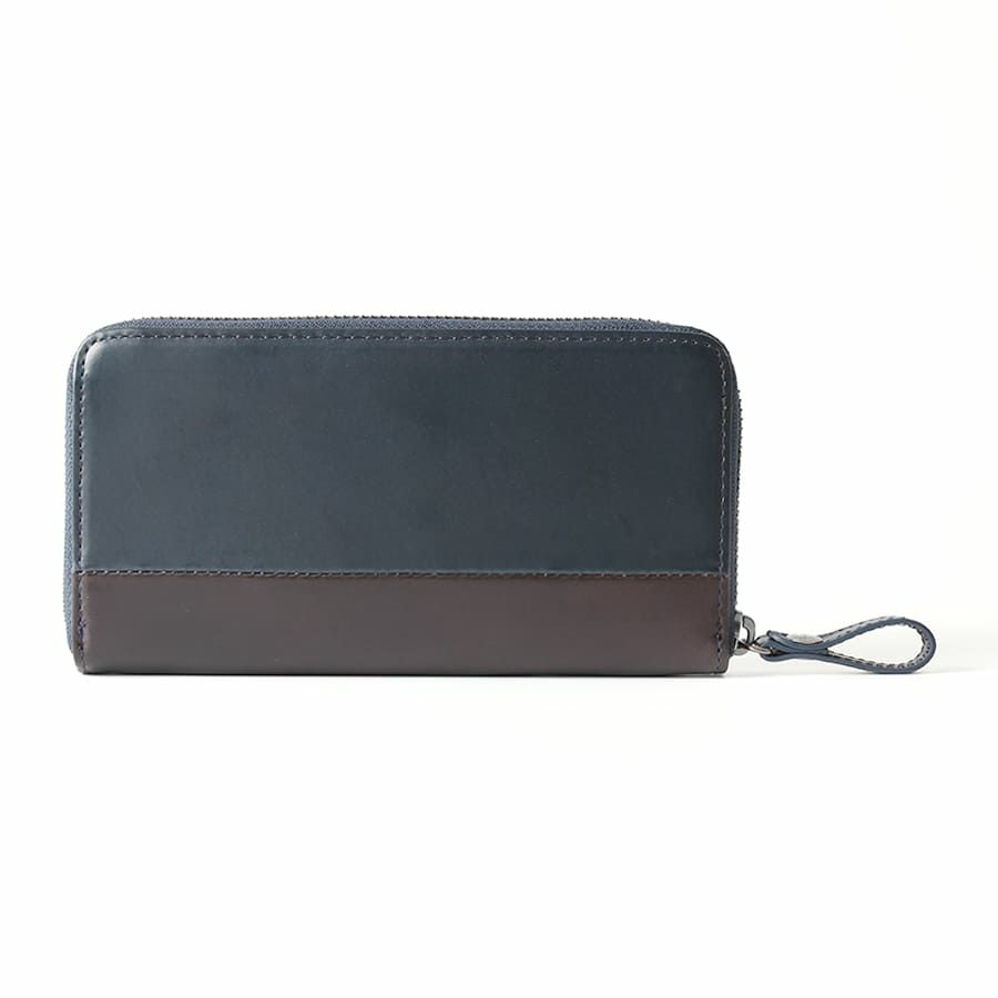 MOUSTACHE ラウンド長財布 プルアップ牛革×牛革 DDP-0425