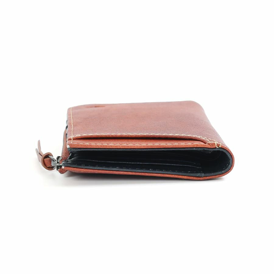  DOUBLES 深札入れ 一毛牛手塗り加工×牛革 DTS-1422