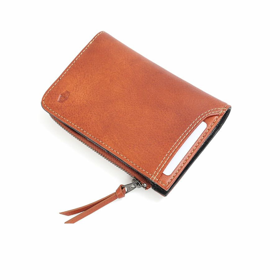  DOUBLES 深札入れ 一毛牛手塗り加工×牛革 DTS-1422