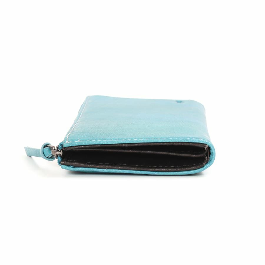 DOUBLES L字ファスナー長財布 一毛牛手塗り加工×牛革 DTS-1423