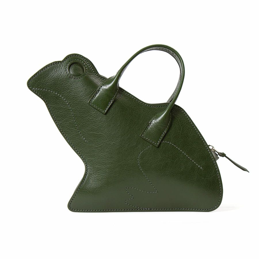 ESSENCE OF POISON カエル型ハンドバッグ 牛革 EFO-3225N