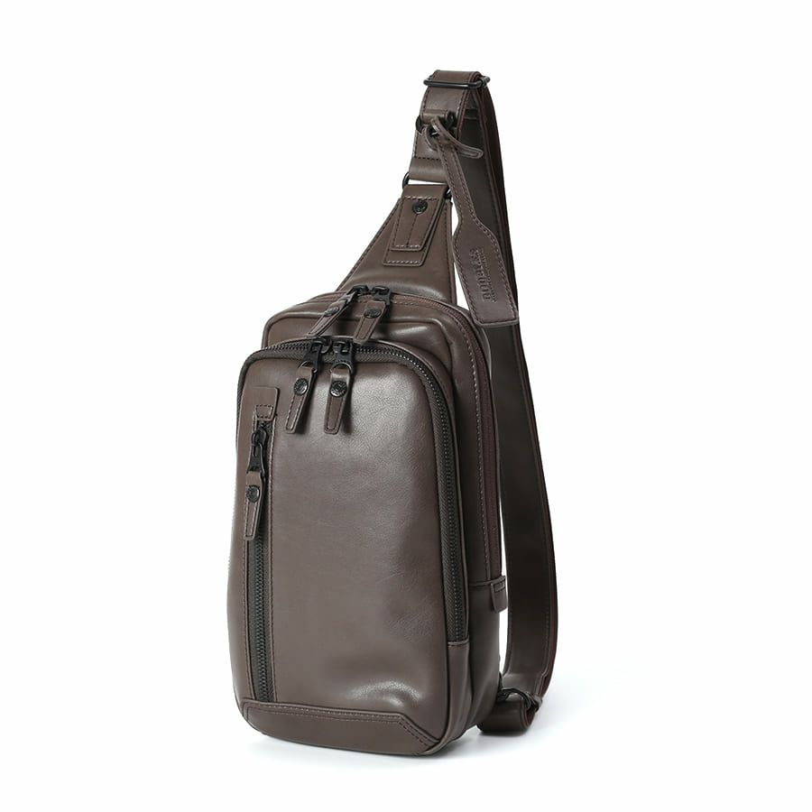 DOUBLES ボディバッグ ボンデッドレザーファイバ KGH-1081