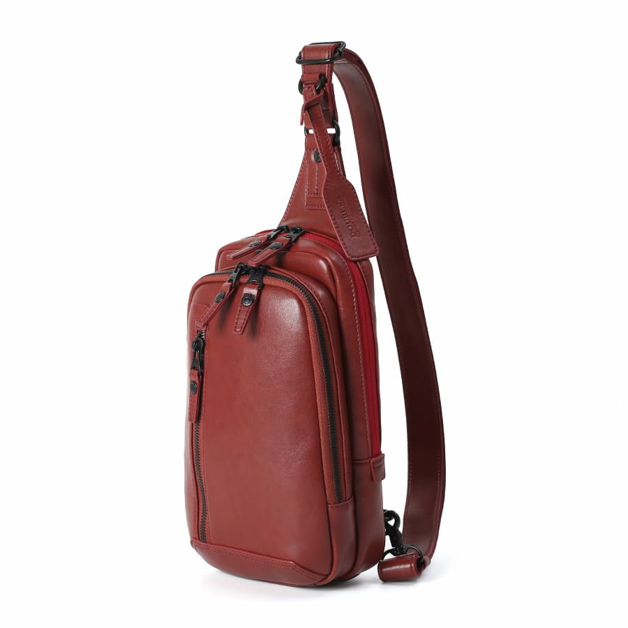 DOUBLES ボディバッグ ボンデッドレザーファイバ KGH-1081